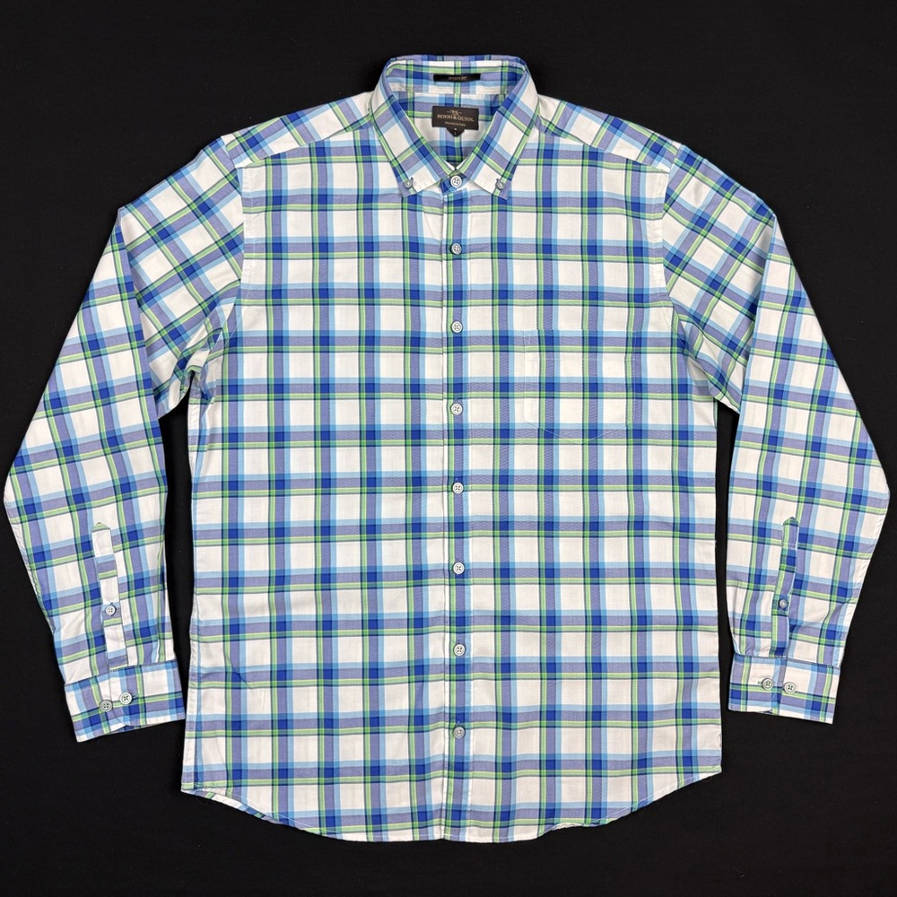 Rodd & Gunn Mens Button Up Shirt Sz Large Sports Fit Plaid Long Sleeve A9